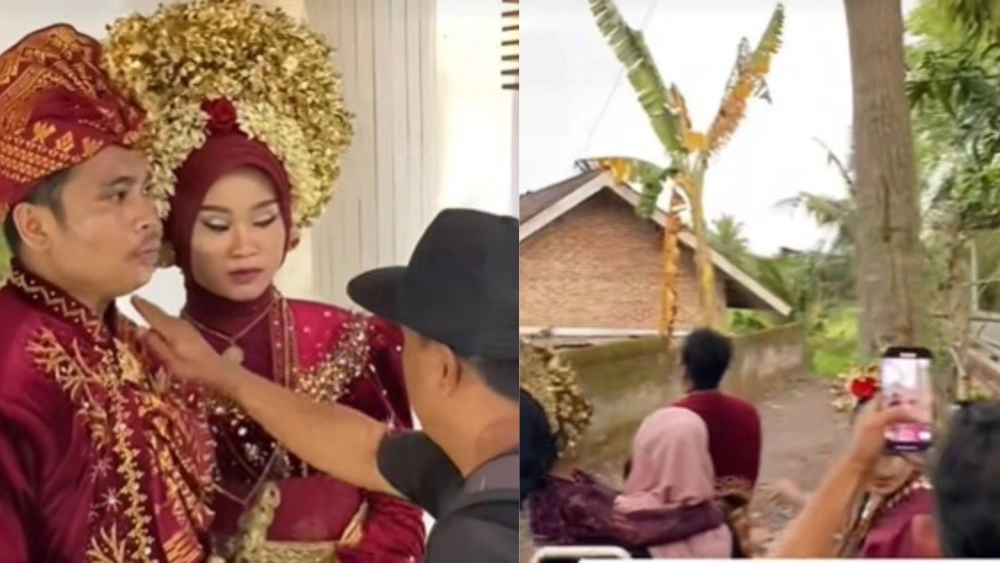 Viral Pengantin Pria Tinggalkan Istrinya Di Lombok. (Tiktok)